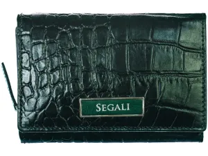 SEGALI Dámská kožená peněženka 910 19 9510 green