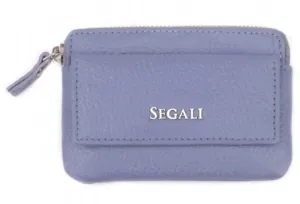 SEGALI Kožená mini peněženka-klíčenka 7483 A lavender #1887935