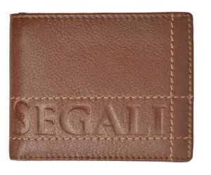 SEGALI Pánská kožená peněženka 19052 tan
