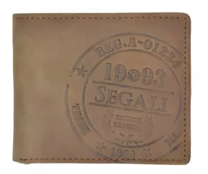 Pánská kožená peněženka SEGALI 614827 A hnědá