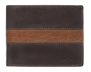 Pánská kožená peněženka SEGALI 81096 hnědá/tan