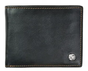 Pánská kožená peněženka SEGALI 907 114 026 černá/koňaková