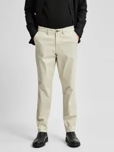 Selected Homme Miles Chino Kalhoty Bílá #2863244