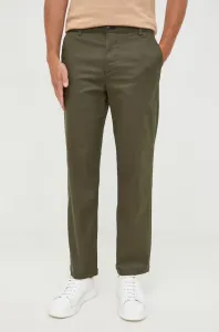 Kalhoty Selected Homme pánské, zelená barva, jednoduché #5738124