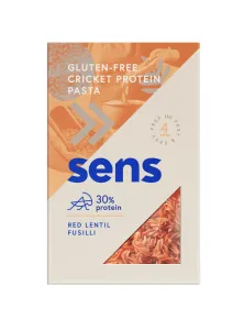 SENS Bezlepkové Protein Fusilli těstoviny z červené čočky a cvrččího proteinu