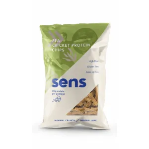 Sens Proteinové hrachové chipsy s cvrččí moukou Mák a mořská sůl 80 g #157451