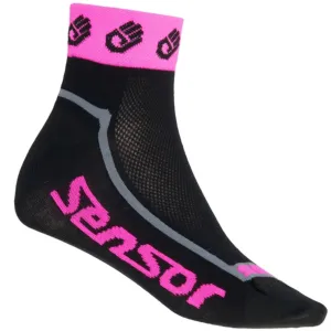Ponožky SENSOR Race Lite Ručičky reflex růžové - vel. 3-5 #3499434