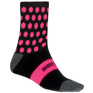 Sensor ponožky Dots Mini černá růžová #1392121