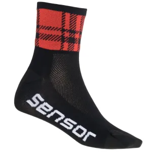 Sensor ponožky RACE SQUARE černá červená-9-11 #1393194