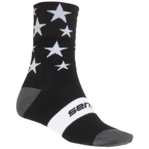 Sensor ponožky Stars BlackWhite #1392637