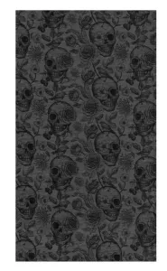 Multifunkční šátek SENSOR Tube Merino impress černá-skulls