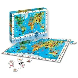 SentoSphere Puzzle - Mapa světa se zvířaty