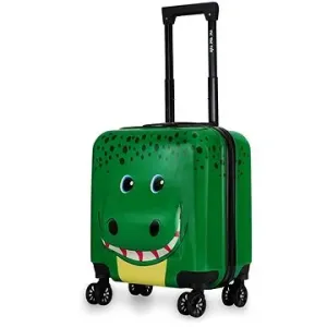 Dětský cestovní 3D kufr Dino, hranatý