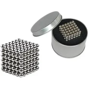 Neocube Stříbrné magnetické kuličky v dárkové krabičce