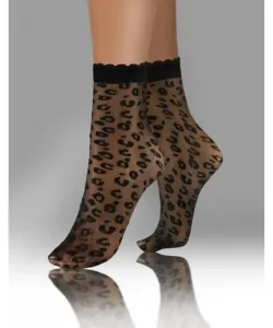 Sesto Senso Fashion vzor 05 pikot Dámské ponožky, UNI, černá
