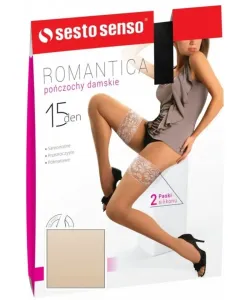 Sesto Senso Romantica 15 DEN Punčochy, 1/2, Naturale
