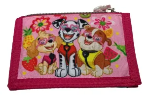 Setino Textilní dětská peněženka - Paw Patrol růžová