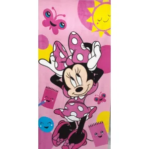Setino Dětská osuška - Minnie Mouse růžová 70 x 140 cm
