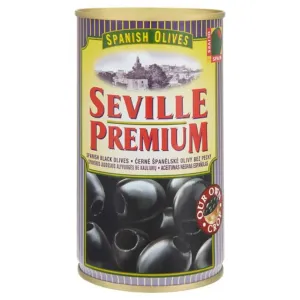 Seville premium Spanish Olives černé olivy bez pecky 350 g #1161397