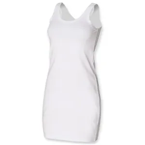 SF (Skinnifit) Dámské letní tílkové šaty - Bílá | XL