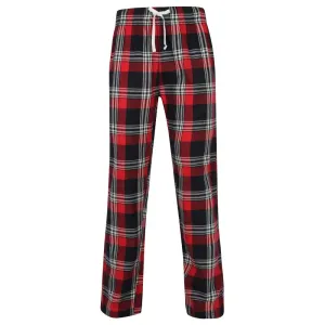 SF (Skinnifit) Pánské flanelové pyžamové kalhoty - Červená / tmavě modrá | L #3952315
