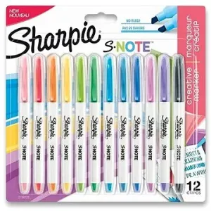 SHARPIE S-Note, 12 barev