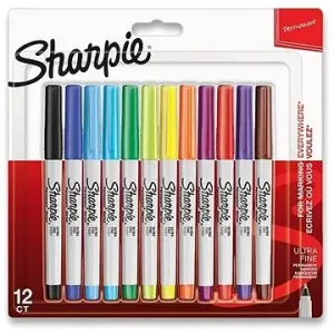 Sharpie, popisovač Ultra Fine, mix barev, 12ks, 0.5mm, permanentní