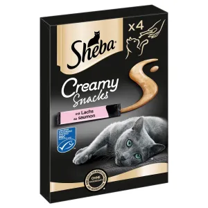 Sheba Creamy Snacks,  3 x balení, 2 + 1 zdarma! - Losos (3 x 4 x 12 g)