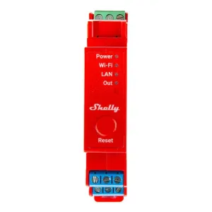 1-kanálové relé na lištu DIN Shelly Pro 1PM WIFI/LAN