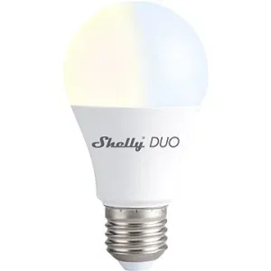 Shelly DUO, stmívatelná žárovka 800 lm, závit E27, nastavitelná teplota bílé, WiFi