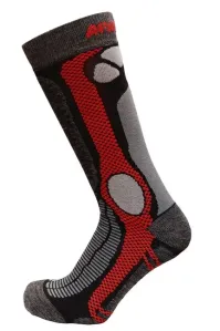 SherpaX/ApasoX Marmolada ponožky hrubé červené - 43–47