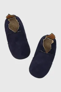 Kojenecké semišové boty Shoo Pom tmavomodrá barva