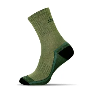 Buďchlap Tmavě zelené pohodlné pánské ponožky Sensitive #4630813