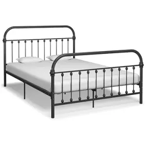 Rám postele šedý kov 140x200 cm