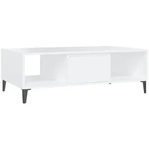 SHUMEE Konferenční stolek bílý 103,5 × 60 × 35 cm dřevotříska , 806022