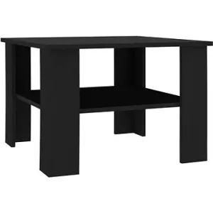 Konferenční stolek černý 60 × 60 × 42 cm dřevotříska