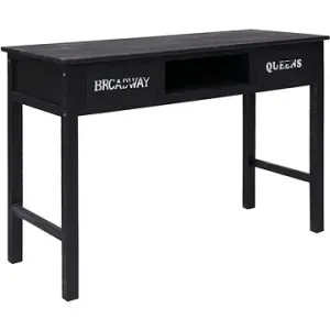 Konzolový stolek černý 110x45x76 cm dřevo