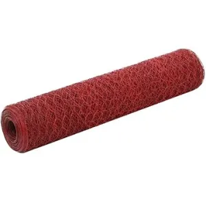Pletivo ke kurníku ocel PVC vrstva 25 × 0,75 m červené