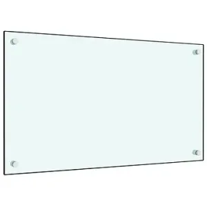 Kuchyňský panel bílý 100×60 cm tvrzené sklo