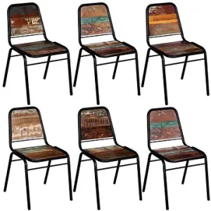 Jídelní židle 6 ks masivní recyklované dřevo #5877721