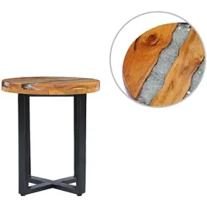 Konferenční stolek 40x45 cm masivní teak a polyresin