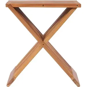 Skládací stolička 40 x 32 x 45 cm masivní teakové dřevo