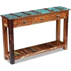 Konzolový stolek masivní recyklované dřevo 120 x 30 x 76 cm