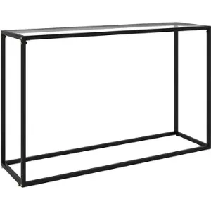 Konzolový stolek průhledný 120 × 35 × 75 cm tvrzené sklo #5890296