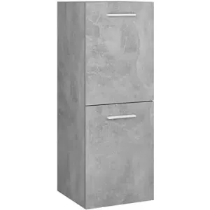 Koupelnová skříňka betonově šedá 30 x 30 x 80 cm dřevotříska 804992