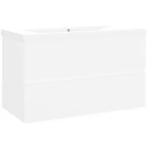 Shumee Skříňka se zápustným umyvadlem - bílá, dřevotříska, 3071549