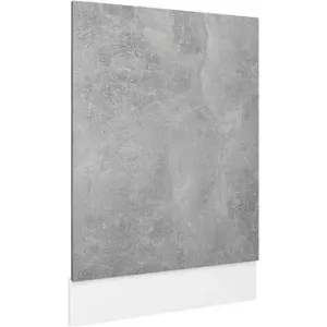 Panel na myčku betonově šedý 59,5×3×67 cm dřevotříska 802566