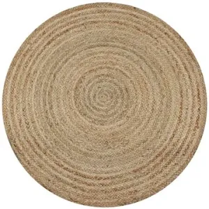 Kusový koberec ze splétané juty 150 cm kulatý