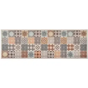 Kuchyňský koberec pratelný barevná mozaika 60×300 cm