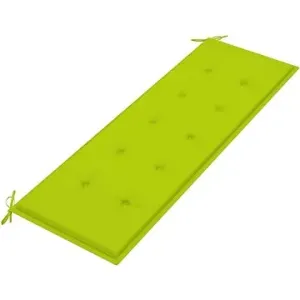 SHUMEE Poduška na zahradní lavici 4 × 50 × 150 cm, jasně zelená